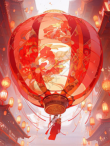 传统中式红灯笼图片