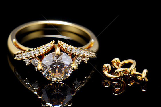 豪华的钻石戒指图片