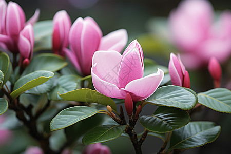 粉色的美丽花朵图片