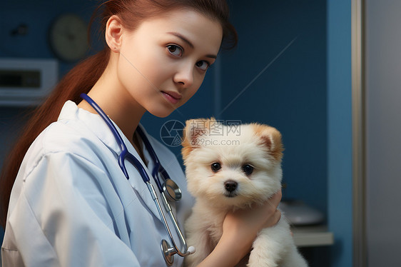 宠物医生和小狗图片