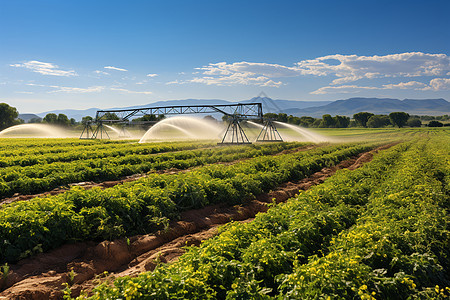 田地的灌溉图片