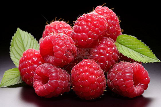 鲜嫩多汁树莓图片