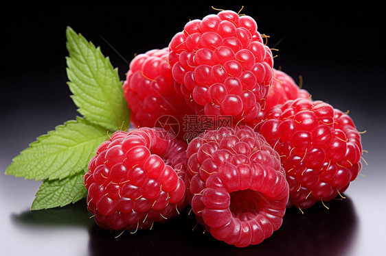 多汁的红莓图片