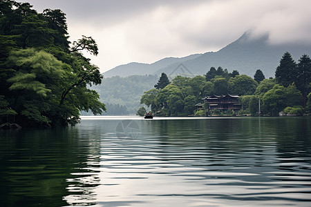 湖泊美景图片