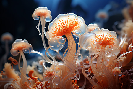 海底里美丽海葵图片