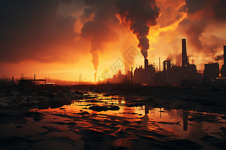 工业的工厂烟雾图片
