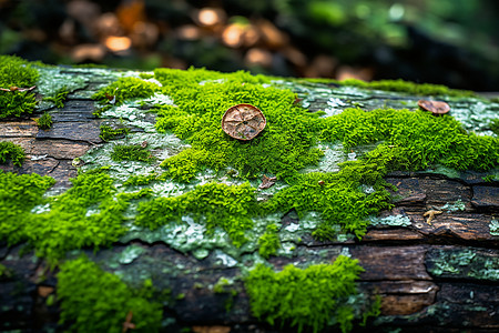 树木上的苔藓背景图片