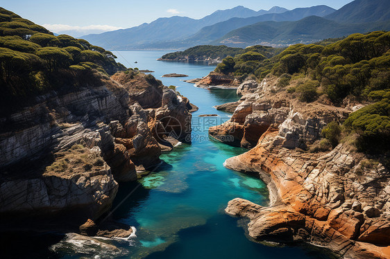 峡谷自然风光图片