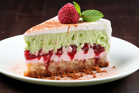 甜蜜诱人的草莓芝士蛋糕图片