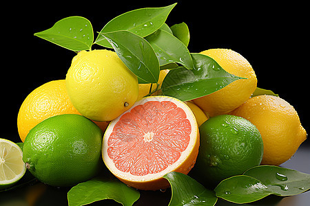 果香四溢的柠檬水果图片