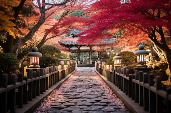 日本庭院景观图片