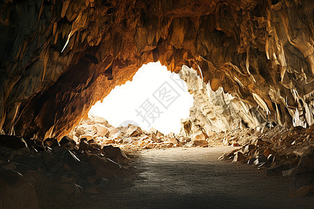 山间的洞穴图片