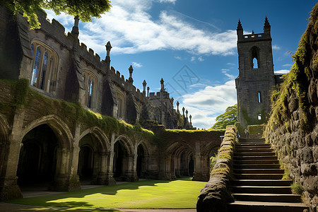 苏格兰建筑之美背景图片