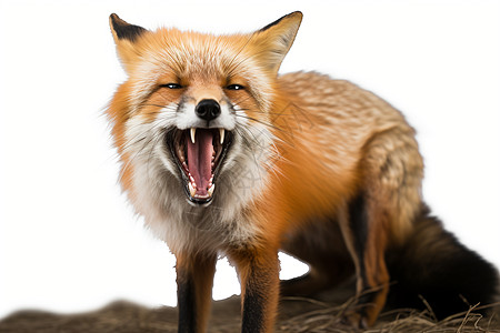 警惕的狐狸动物图片