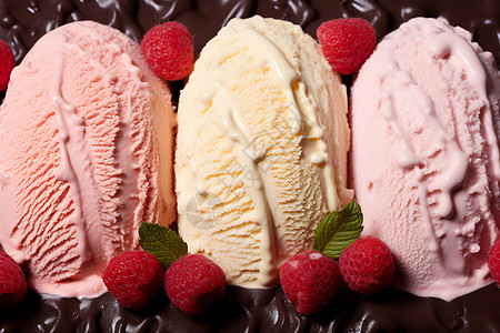 舒芙蕾甜品美味诱人的冰淇淋冷饮背景