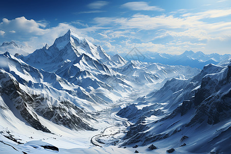 雪山高原背景图片