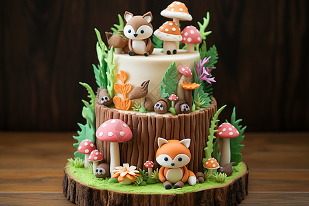 森林蛋糕图片