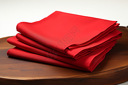 红色布料的堆叠背景图片