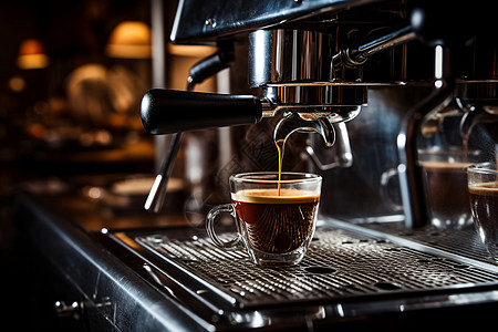 咖啡制作美式咖啡馆高清图片