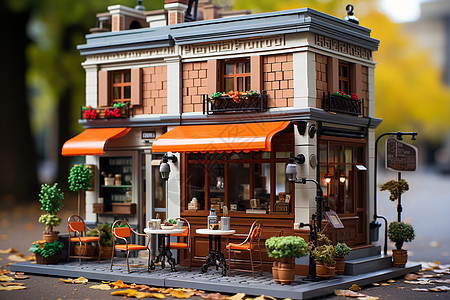 餐厅模型背景图片