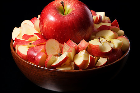 新鲜苹果的诱惑背景图片