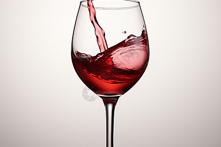 红酒与白色背景图片