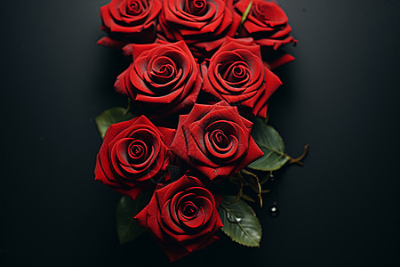 浪漫的红色玫瑰花图片