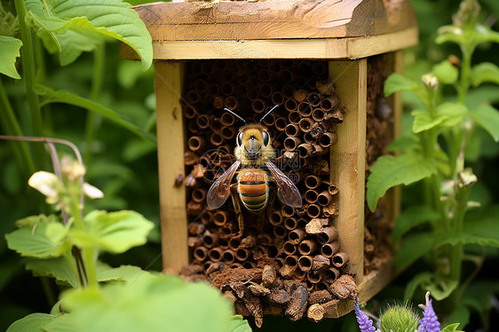 蜜蜂的巢穴图片