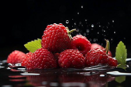 酸甜可口的草莓水果背景图片