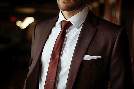 西装打领带的男人背景图片