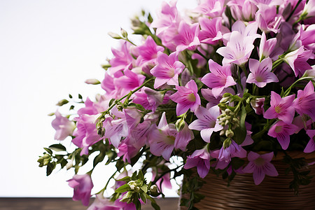 粉紫色花束背景图片