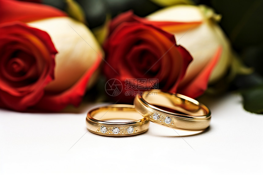 浪漫的表白求婚戒指图片