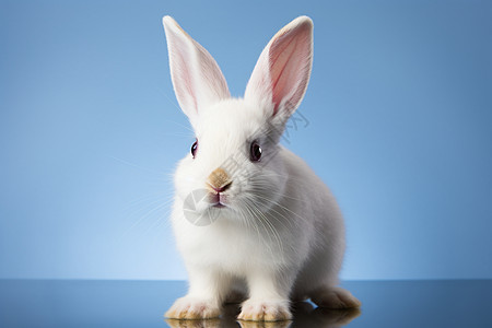 可爱的纯白兔子图片