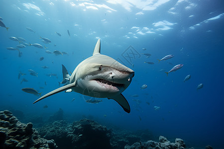 危险海洋鲨鱼图片