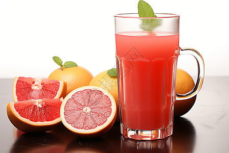 柚子果汁健康饮食的柚子汁背景