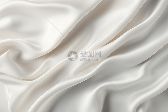 柔软高雅的白色丝绸图片