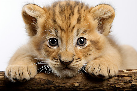 幼年的野生狮子图片