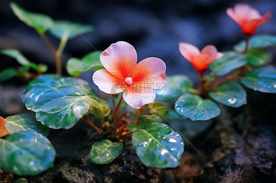 崖上的花朵图片