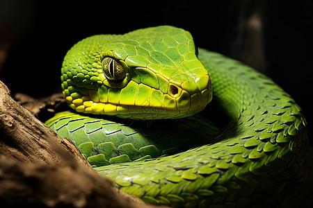绿色眼睛的蟒蛇图片