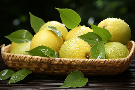 酸甜可口的柠檬背景图片