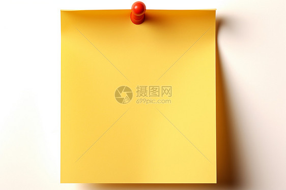 黄色记事纸图片