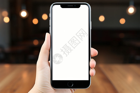 白色屏幕的手机背景图片