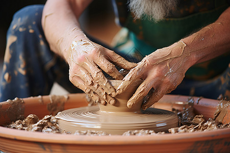 手工创作的陶器大师图片