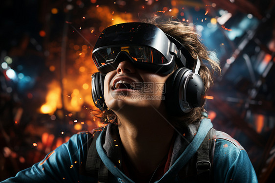 天文学中的虚拟现实技术VR眼镜图片