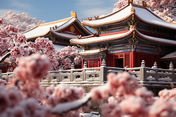 紫禁城冬景图片