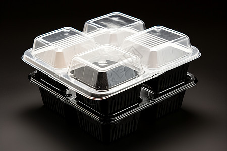 回收再利用的塑料餐盒图片
