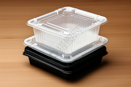 外卖包装的塑料餐盒图片