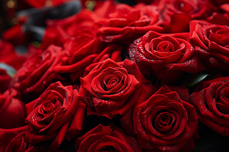 玫瑰馒头浪漫的红色玫瑰花束背景