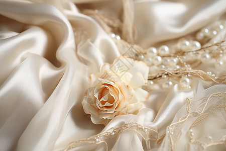 婚庆礼裙的花卉高清图片