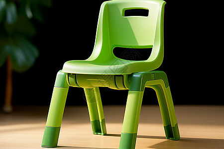 绿色塑料椅子图片